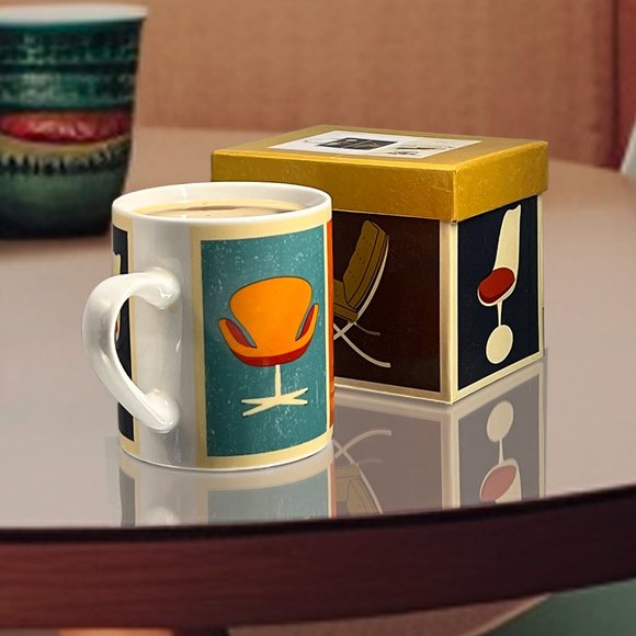 Magpie “The Modern Home Mug” Retro Mug w/Box Atomic Era Mug Mid Century Modern - Picture 2 of 3